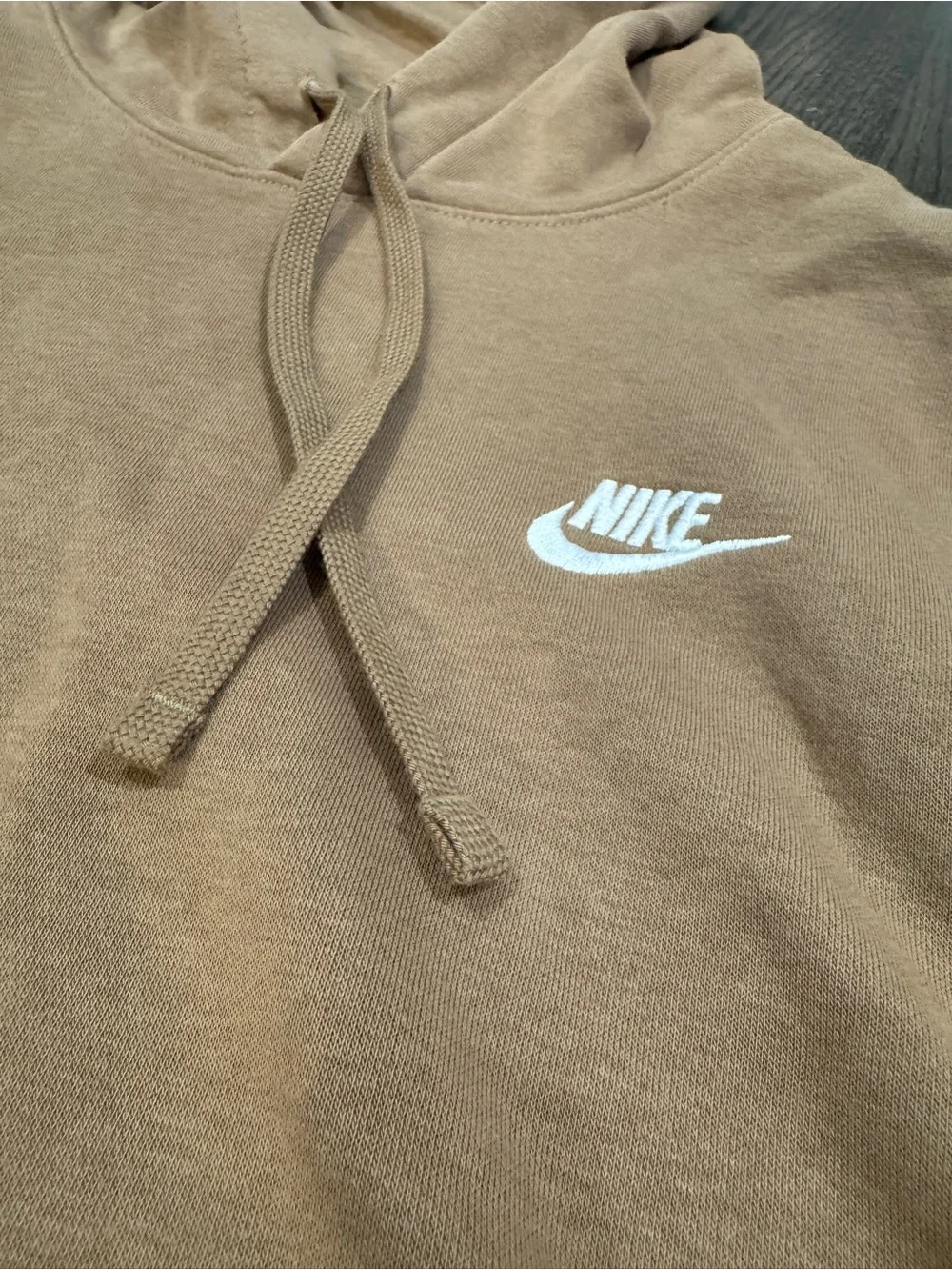 Nike Tan Ale Brown Hooded Sweatshirt (M)